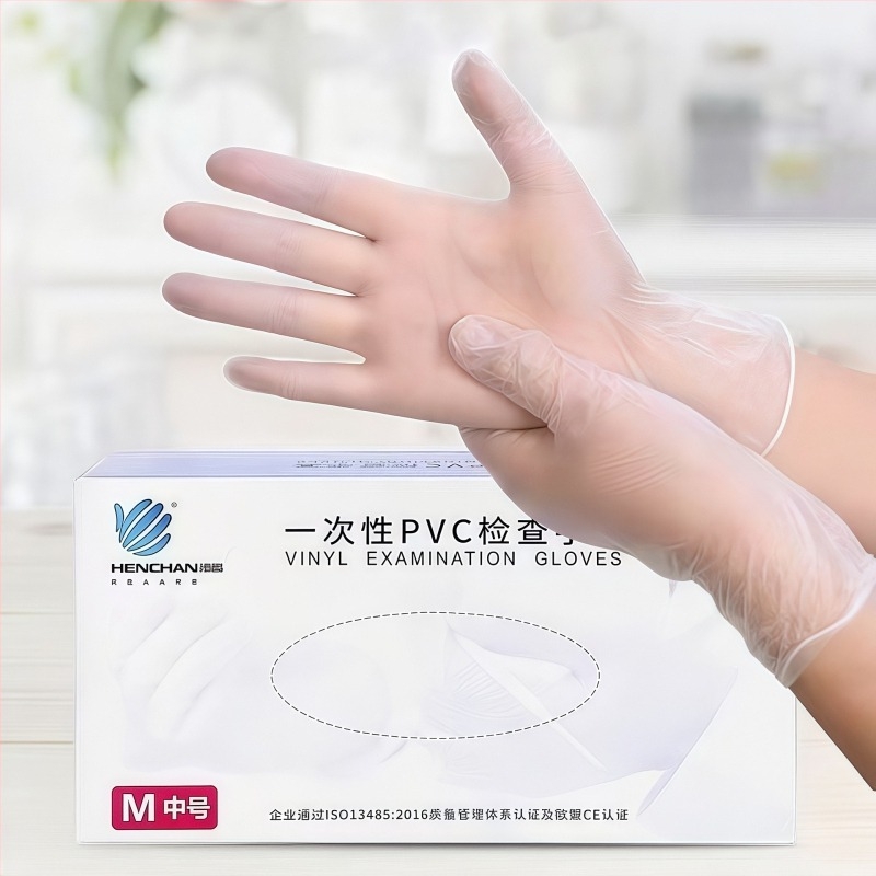 Γάντια PVC μίας χρήσης, ποιότητας τροφίμων, για κουζίνα και οικιακές δουλειές, παχύτερα γάντια PVC, χονδρική πώληση