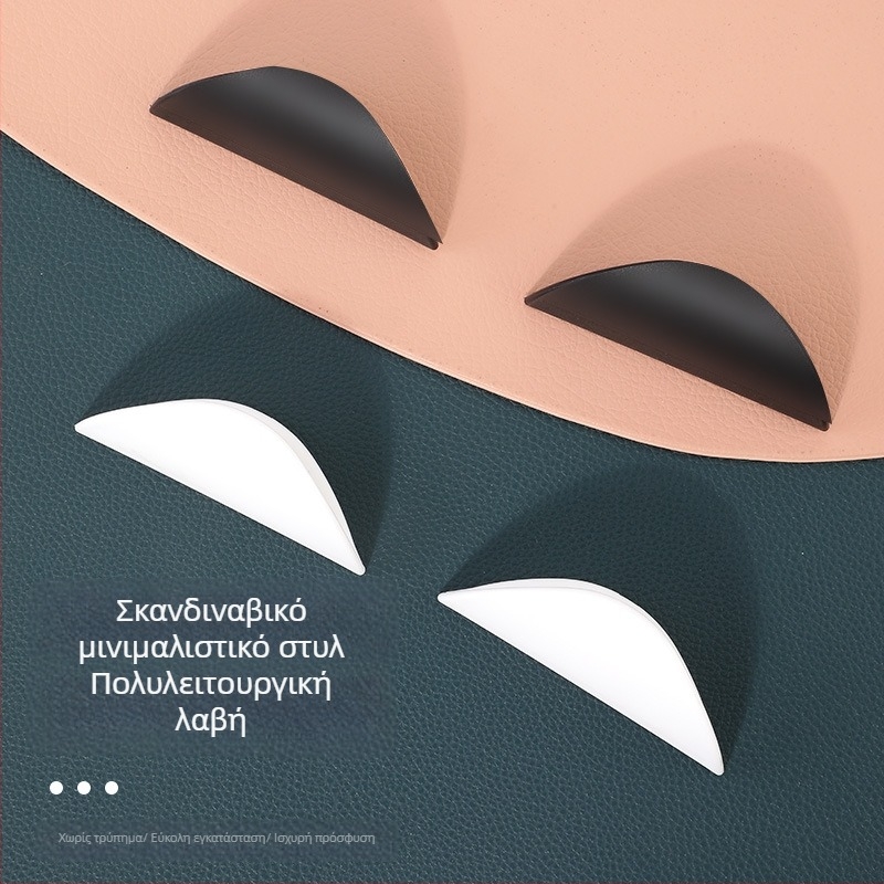 Αυτοκόλλητη, χωρίς τρύπες λαβή για ντουλάπες, συρταριέρες και συρόμενες πόρτες – μοντέρνος μινιμαλιστικός σχεδιασμός επίπλων