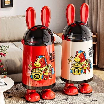 Κάδος απορριμμάτων οικιακής χρήσης, μοντέλο 2026, πολυτελής με καπάκι, μεγάλης χωρητικότητας, για σαλόνι, υπνοδωμάτιο και μπάνιο