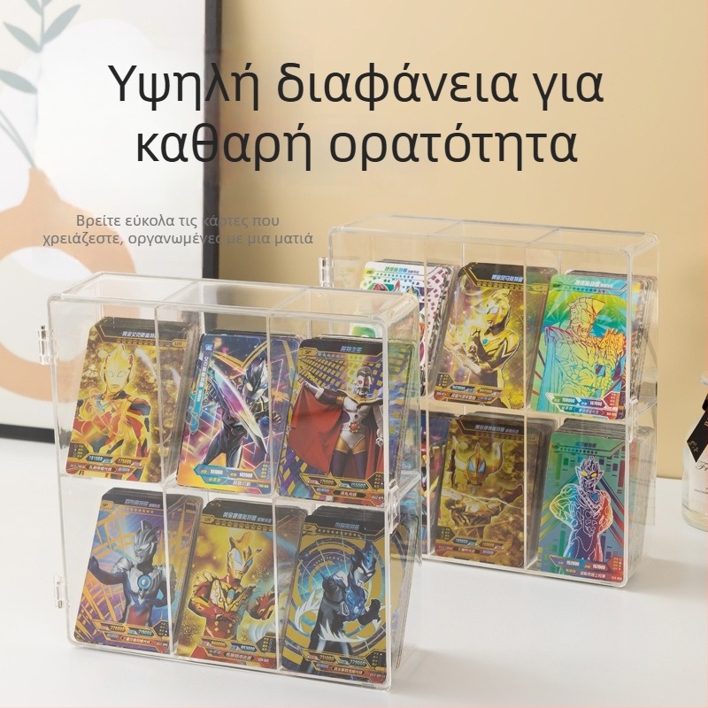 Διαφανές ντουλάπι προβολής κούκλων με κάλυμμα κατά της σκόνης, επιτραπέζια αποθήκευση και έκθεση