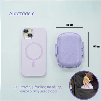 Φορητό κουτί χαπιών με 8 διαμερίσματα, σφραγισμένο, ανθεκτικό στην υγρασία, οργάνωση φαρμάκων μίας εβδομάδας