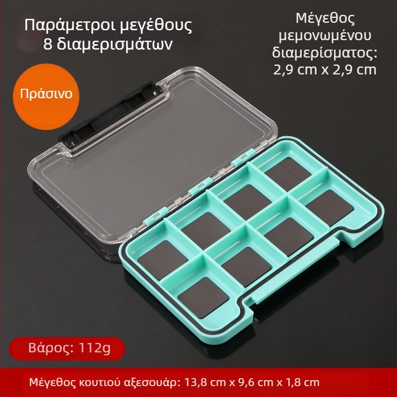 Κιβώτιο αποθήκευσης εξοπλισμού αλιείας για εξωτερική χρήση - λεπτό, αδιάβροχο, με μικρο-μαγνητική πολυλειτουργική οργάνωση