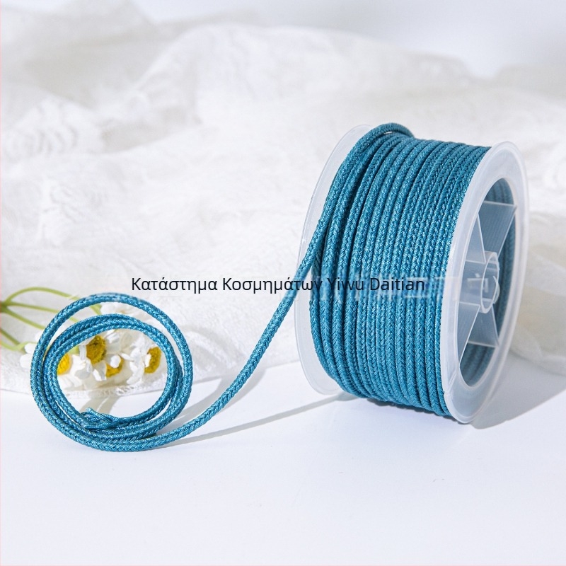 DIY κορδόνι οκταπλέξ για κοσμήματα — κόκκινο νήμα 3 mm για νεφρίτης κρεμαστό, κολιέ και βραχιόλι (ημιτελές)