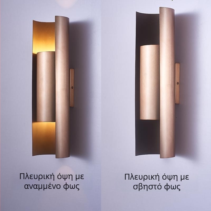 Τοίχου φωτιστικό από ανοξείδωτο ατσάλι, νεο-κινεζικό στυλ, για σαλόνι, τραπεζαρία και υπνοδωμάτιο – ρετρό τέχνη σχεδιαστή