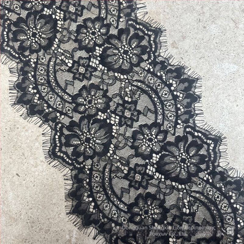 Λωρίδα δαντέλας με κυματιστή άκρη, 22 cm, μήκος 3 μ., για γυναικείες ενδύματα και αξεσουάρ