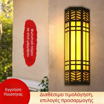Εξωτερικός λαμπτήρας τοίχου με επιφάνεια μαρμάρου αντίγραφο, αδιάβροχος εξωτερικός φωτισμός για βίλες, τοίχους και τοπίο κήπων