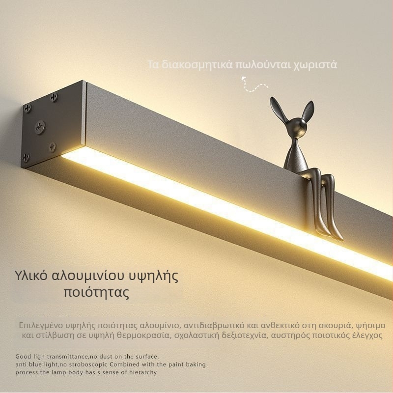 Προσαρμοσμένη μινιμαλιστική επιτοίχια LED γραμμική λαμπτήρας για διακόσμηση υπνοδωματίου, φως ατμόσφαιρας, φόντο τηλεόρασης – μακρύ λωρίδα