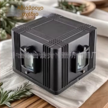 Εξωτερικός τετράγωνος λαμπτήρας τοίχου με αλουμινένιο περίβλημα BD022, IP65, 24V, 4 LED, 170×170 mm