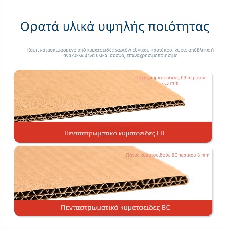 Μεγάλο κιβώτιο μετακόμισης από κυματοειδές χαρτόνι, παχύ, ανθεκτικό και στιβαρό