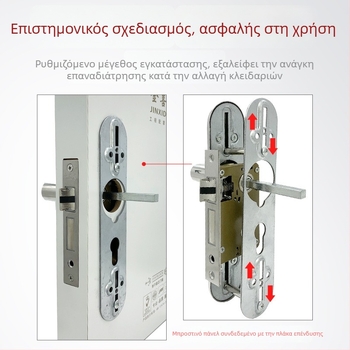 Jin Xiduo 170mm βαρέως τύπου σώμα κλειδώματος πόρτας για εσωτερικές ξύλινες πόρτες, ανοξείδωτος χάλυβας, αθόρυβος μηχανισμός ελατηρίου