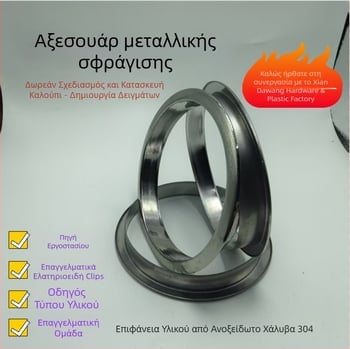Ανοξείδωτα μεταλλικά εξαρτήματα για εξοπλισμό ήχου και έπιπλα