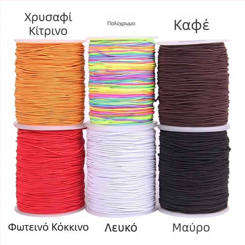 100 m Ελαστικό νήμα για DIY χάντρες, δέσιμο χαντρών και κατασκευή βραχιολιών