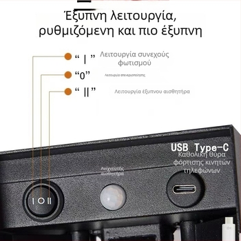 Φωτιστικό τοίχου με επαγωγική φόρτιση και μαγνητική στερέωση, χωρίς τρύπες και καλώδια, φωτιστικό κρεβατοκάμαρας για ξενοδοχεία