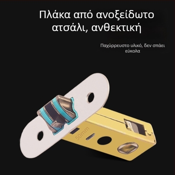 Μαγνητικός μηχανισμός κλειδώματος πόρτας για ξύλινες πόρτες με μονή γλώσσα, καθολικός