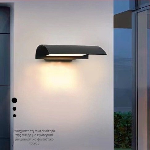 LED εξωτερικός αδιάβροχος τοίχος λαμπτήρας, αμερικανικό αγροτικό στυλ, πολυτελής και κομψός, διακόσμηση εξωτερικού τοίχου βίλας