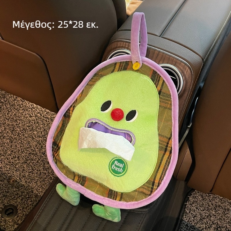 Apple Car κρεμαστή υφασμάτινη θήκη χαρτιού για αυτοκίνητο και σαλόνι, πολυλειτουργική θήκη αποθήκευσης