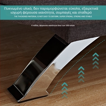 Μεταλλικά πόδια επίπλων σε σχήμα βάρκας δράκων – πόδια για καναπέ, κρεβάτι και ντουλάπα, με καμπύλη στήριξη, ηλεκτροπλατινωμένο φινίρισμα (Μοντέλο JBG-16)