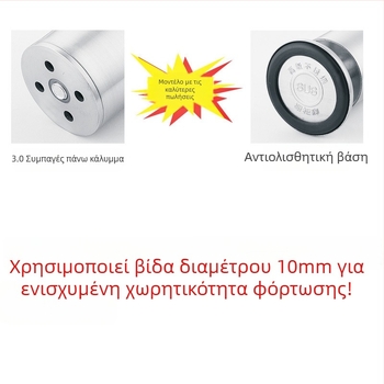 304 ανοξείδωτος χάλυβας, παχιά πόδια καναπέδων και επίπλων, ρυθμιζόμενα πόδια για ντουλάπες και τραπεζάκια καφέ
