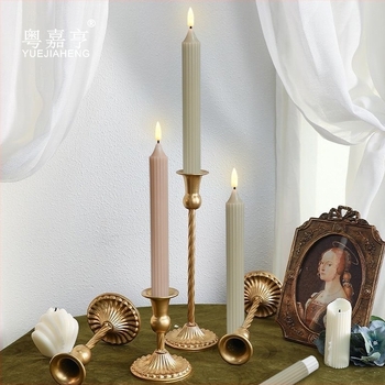 LED κερί Morandi Color Series, κυλινδρικό κερί παραφίνης για χριστουγεννιάτικη και γαμήλια διακόσμηση