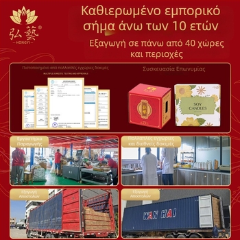 Hongyi Λαμπάδα βουτύρου από κερί σόγιας – σετ 100 αρωματικών χωρίς καπνό, κυλινδρικού σχήματος, για τον Βούδα, τετράωρη καύση