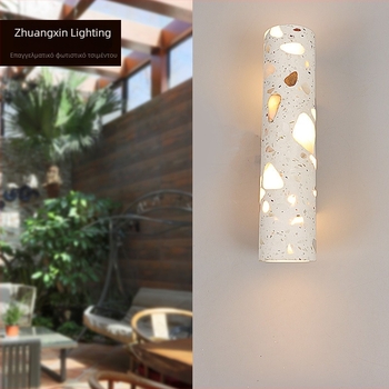 LED εξωτερικός τοίχικός φωτιστικό με πάνω-κάτω φωτισμό για βίλα, αυλή, στύλο και διάδρομο, IP65 αδιάβροχο, 3000K ζεστό λευκό