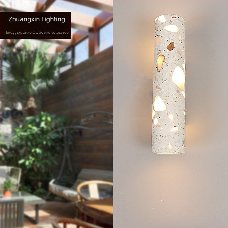 LED εξωτερικός τοίχικός φωτιστικό με πάνω-κάτω φωτισμό για βίλα, αυλή, στύλο και διάδρομο, IP65 αδιάβροχο, 3000K ζεστό λευκό