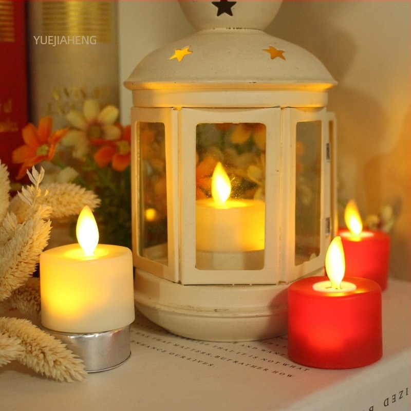 ABS πλαστικό LED κερί τύπου tea light με κίνηση ταλάντευσης για γιορτινή διακόσμηση, ρομαντικά Χριστούγεννα