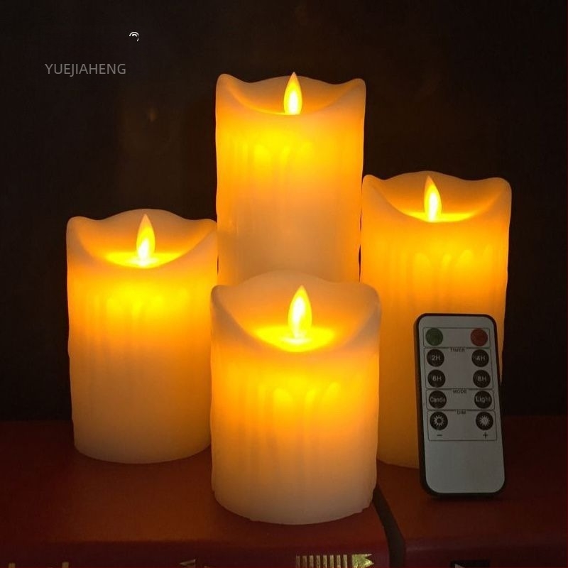 Επαναφορτιζόμενο LED ηλεκτρονικό κερί με τηλεχειριστήριο 10 πλήκτρων, κυμαινόμενη φλόγα, ιδανικό για ρομαντικές προτάσεις γάμου και μπαρ