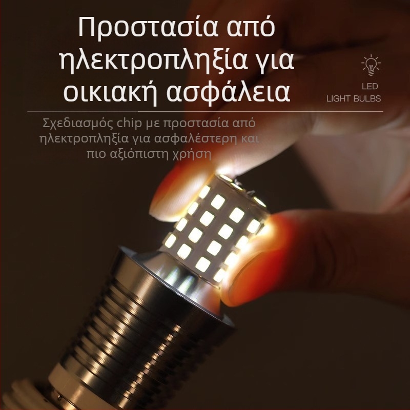 Λάμπα LED σε σχήμα κεριού με βάση E14, μικρή βιδωτή βάση, υπερφωτεινή, εξοικονόμηση ενέργειας, οικιακή χρήση, εμφάνιση κρυστάλλινου πολυέλαιου