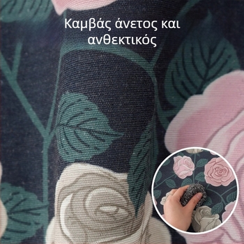 Γυναικεία ποδιά κουζίνας με μακριά μανίκια, ανθεκτική στη βρωμιά, κορεατικού στυλ μόδας, μοντέρνα και ανθεκτική για μαγείρεμα και εργασία, με μοτίβο τριαντάφυλλου