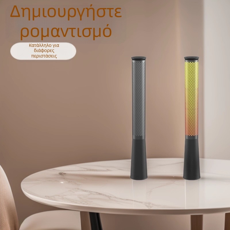 Φορητή λάμπα LED σε σχήμα κεριού με προσομοίωση φλόγας – επαναφορτιζόμενη επιτραπέζια ή νυχτερινή λάμπα υπνοδωματίου