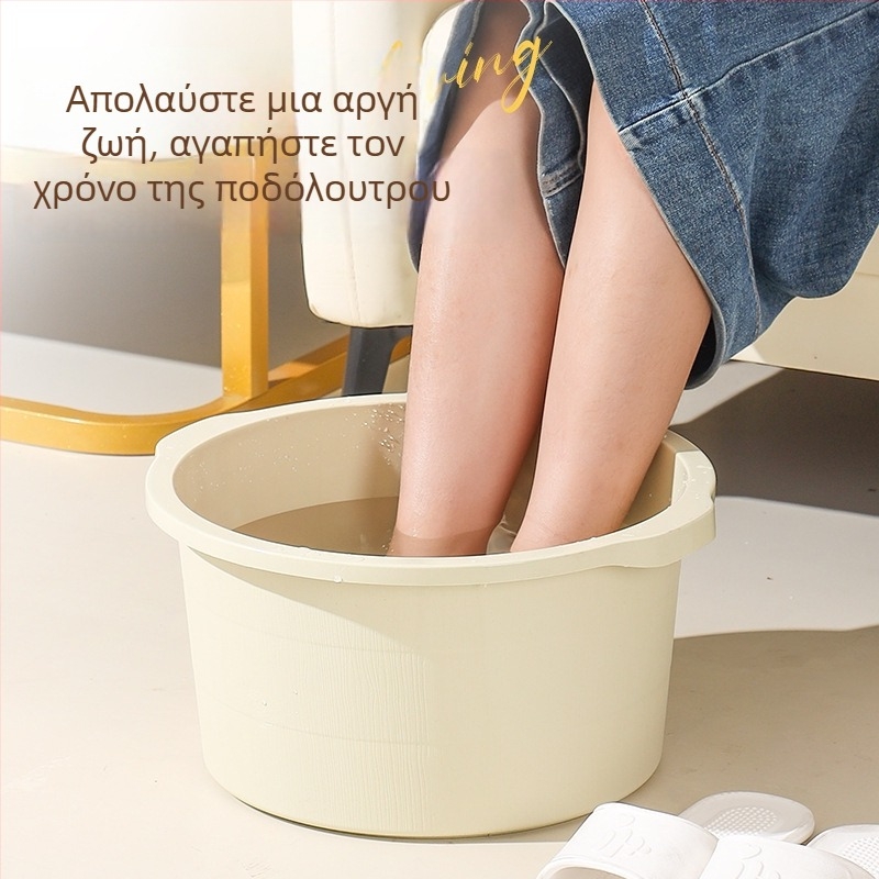 Βαθύ πλαστικό λουτρό ποδιών με μασάζ, θερμομονωμένο, ύψος μέχρι γάμπα