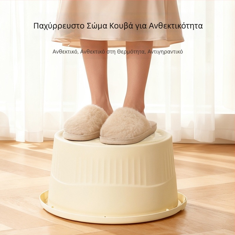 Οικιακή λεκάνη μπάνιου ποδιών με ανυψωμένο πάτο για μασάζ γάμπας, μονωμένη και παχιά κατασκευή κατάλληλη για κοιτώνες