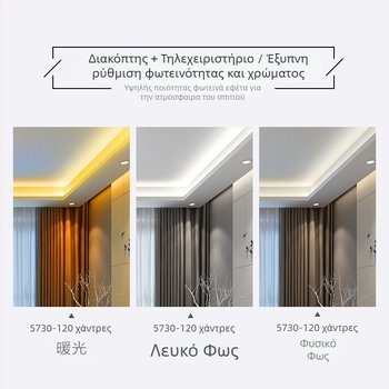Μωβ LED ταινία φωτισμού, οικιακή χρήση, τριχρωμία αλλαγή χρώματος, αδιάβροχη, 220V διακοσμητική λωρίδα φωτισμού για οροφή σαλονιού και εξωτερικούς χώρους
