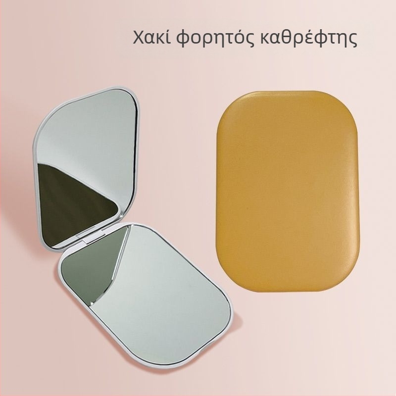 Φορητός αναδιπλούμενος καθρέφτης μακιγιάζ για ταξίδια, απλός και κομψός, μίνι διπλής όψεως καθρέφτης, πολύ ελαφρύς και πολύ μικρός.
