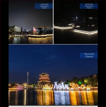 Εξαιρετικά φωτεινή εξωτερική αδιάβροχη COB LED ευέλικτη λωρίδα φωτισμού, αυτοκόλλητη, γραμμική για οικιακή οροφή, προεξοχές και εξωτερικούς τοίχους