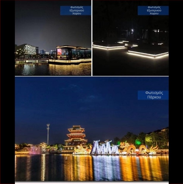Εξαιρετικά φωτεινή εξωτερική αδιάβροχη COB LED ευέλικτη λωρίδα φωτισμού, αυτοκόλλητη, γραμμική για οικιακή οροφή, προεξοχές και εξωτερικούς τοίχους