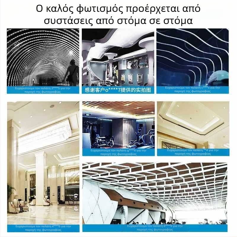 Αδιάβροχη εξωτερική LED λωρίδα φωτισμού με λευκό φως για εξωτερικούς τοίχους, εργοτάξια και σήραγγες, 220V