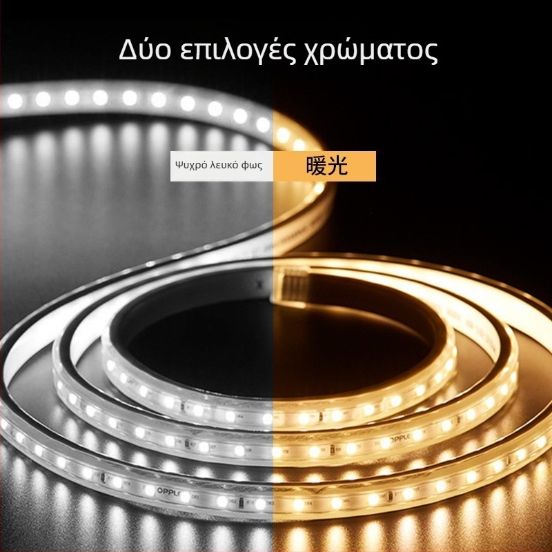 Shenzhou Guangke LED ταινία 220V χωρίς καλώδια, για φόντο τηλεόρασης, τοίχο ή οροφή, 2835 υψηλής φωτεινότητας