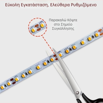Λωρίδα LED με γυμνή πλάκα, 2835, υψηλή φωτεινότητα, 12V/220V, αυτοκόλλητος αλουμινένιος κανάλι φωτισμού για εσωτερική χρήση