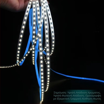 Λωρίδα LED με γυμνή πλάκα, 2835, υψηλή φωτεινότητα, 12V/220V, αυτοκόλλητος αλουμινένιος κανάλι φωτισμού για εσωτερική χρήση