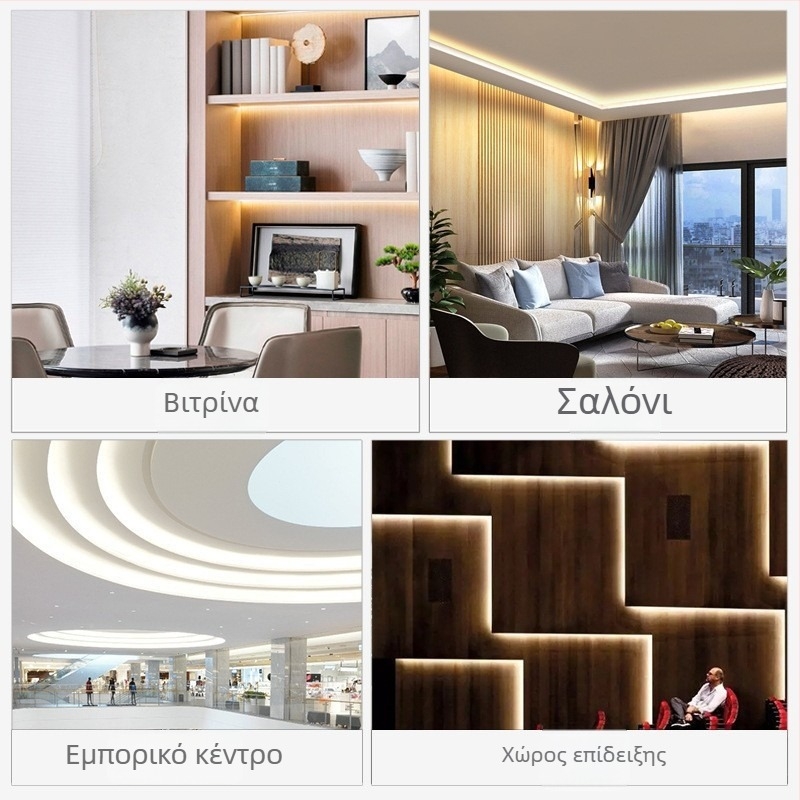 Ταινία LED SMD 220V χωρίς καλώδια, 120 LED, αυτοκόλλητη, κοπτόμενη, για φωτισμό υψηλής φωτεινότητας σε εσωτερικούς και εξωτερικούς χώρους