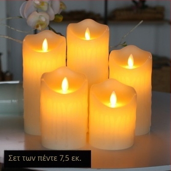 LED ηλεκτρονικό κερί με δάκρυ κεριού και εναλλασσόμενη φλόγα, τεχνητό κερί παραφίνης για διακόσμηση μπαρ, γάμου και εστιατορίου