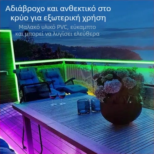 LED 220V υψηλής φωτεινότητας αδιάβροχη λωρίδα φωτισμού για εξωτερικό μηχανικό φωτισμό, οροφή σήραγγας και εξωτερικός τοίχος, ευέλικτη RGB λωρίδα φωτισμού