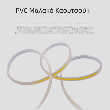 Λωρίδα LED COB 220V, εσωτερική χρήση, χωρίς προσαρμογέα, COB υψηλής τάσης