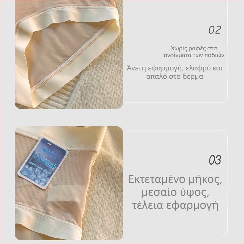 Νεαρές γυναίκες: εσώρουχα από Ice Silk χωρίς ραφές, καλοκαιρινά ultra‑thin, με 7A βαμβακερή περιοχή, μέση, αναπνεύσιμα, σεξι briefs