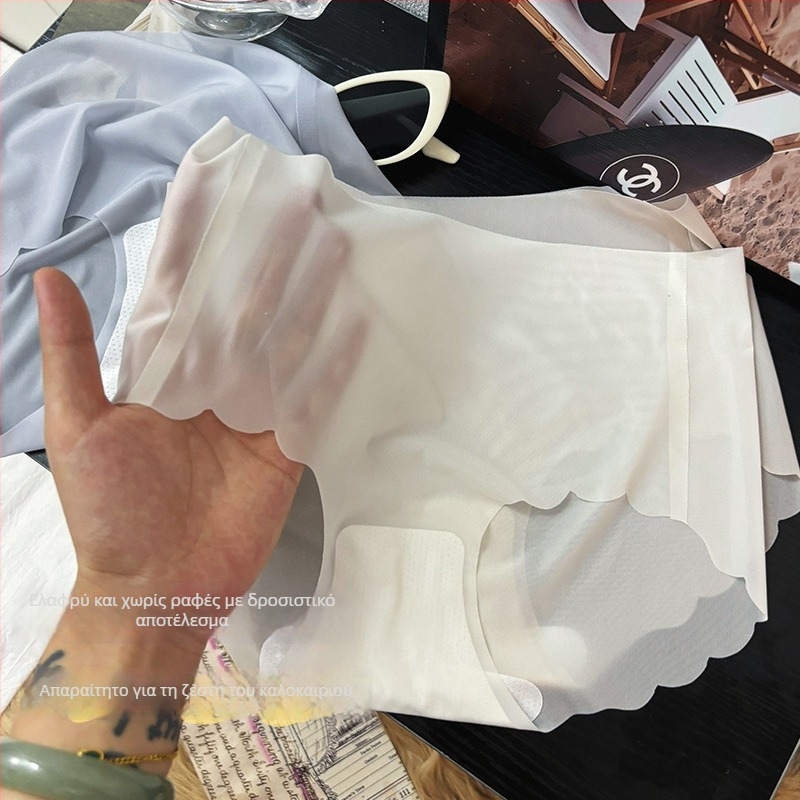 Ice Silk γυναικείο εσώρουχο χωρίς ίχνη - καλοκαίρι ultra-thin, γρήγορο στέγνωμα, 3D γλουτών σε σχήμα ροδάκινου για γιόγκα