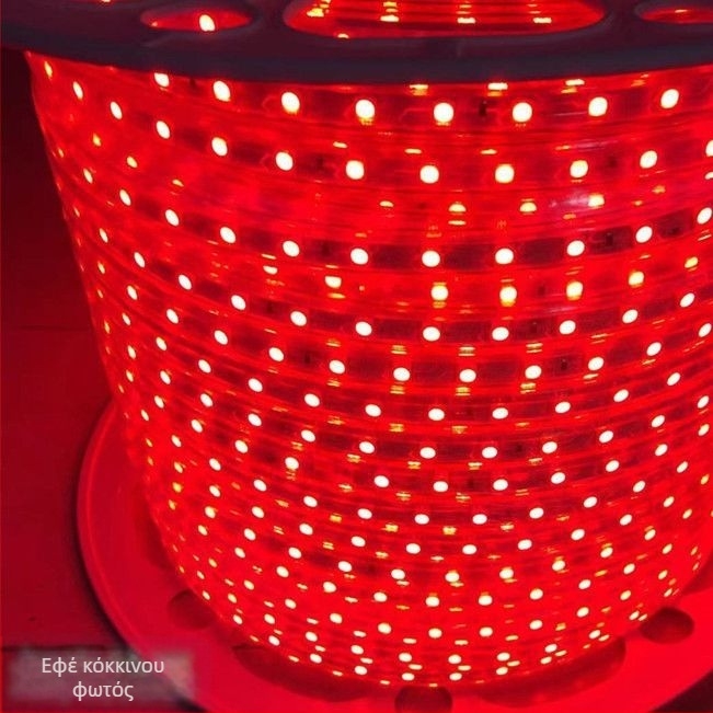 Εξωτερική LED ταινία 5050, 220V υψηλής τάσης, λευκό φως, αδιάβροχη διακοσμητική γραμμική λαμπτήρα