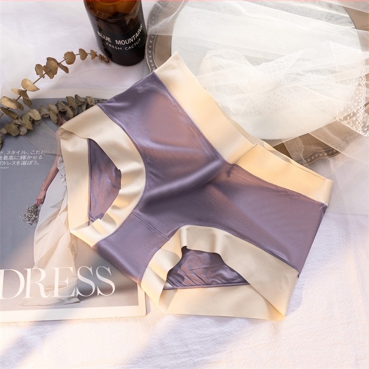 Plus-size χωρίς ραφές γυναικείες εσώρουχοι από modal, με αντιβακτηριακό mugwort, μεσαία μέση