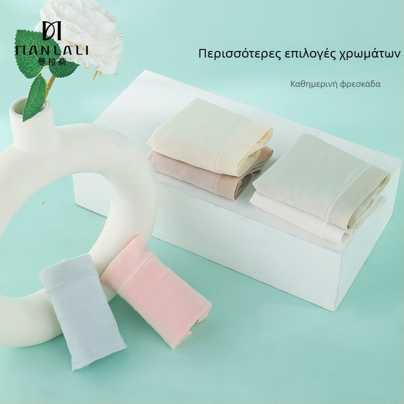60 τεμάχια Lenzing Modal γυναικείες εσώρουχες με Mulberry Silk, 5A αντιβακτηριακό, διαπνέουσες, μεσαία-υψηλή μέση, plus size